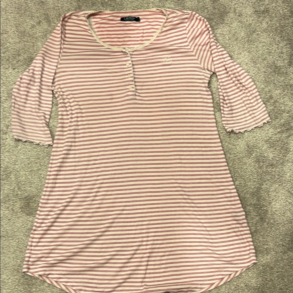 Pink Striped Women's Top